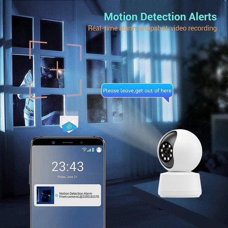 V380 Pro HD 3MP Small Home Security CCTV Network Wifi Wireless Camera Indoor & Outdoor IP Baby Monitor Camera System 1080P