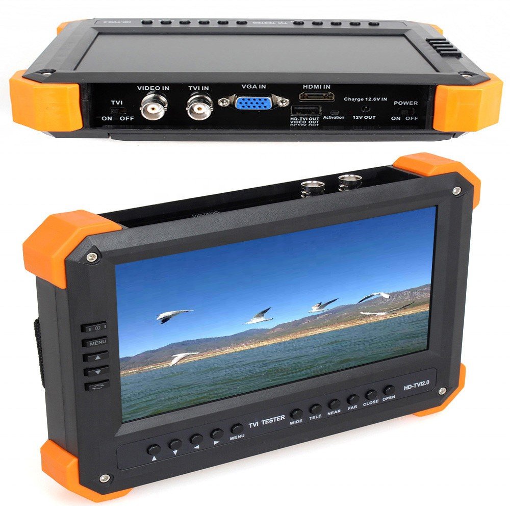 Enster 2021 TVI tester analog tester 12V2A output VGA HD input CCTV camera tester All in one CVI TVI AHD 8MP EX-SDI HD-SDI 3G