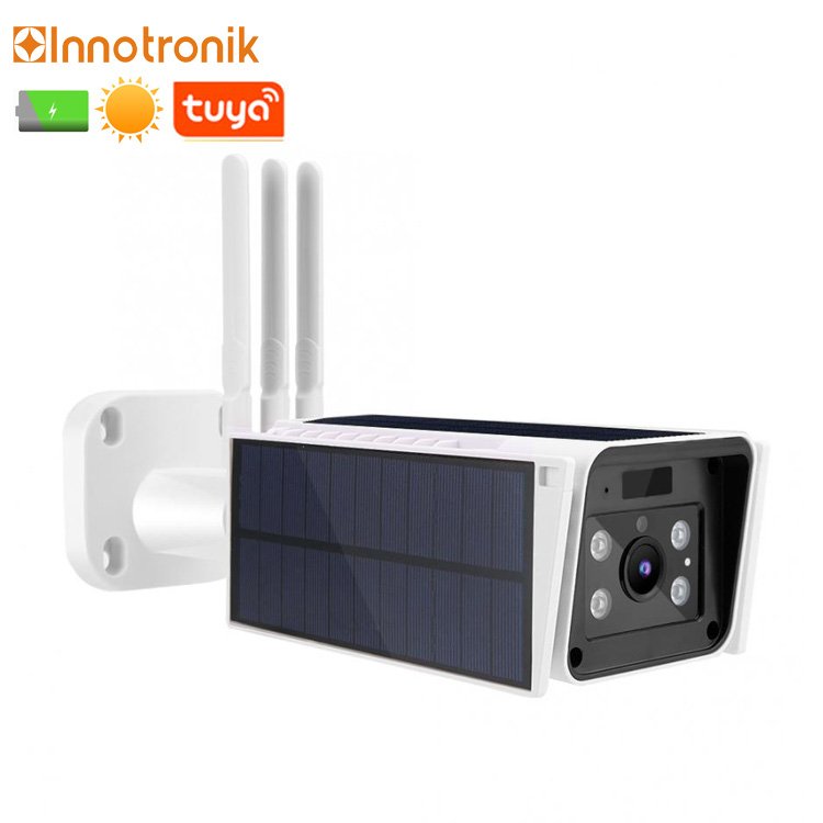 Innotronik 1080P Outdoor Surveillance Network Solar Camera GSM Power Rechargeable System Security Mini Wireless Wifi Solar Cam
