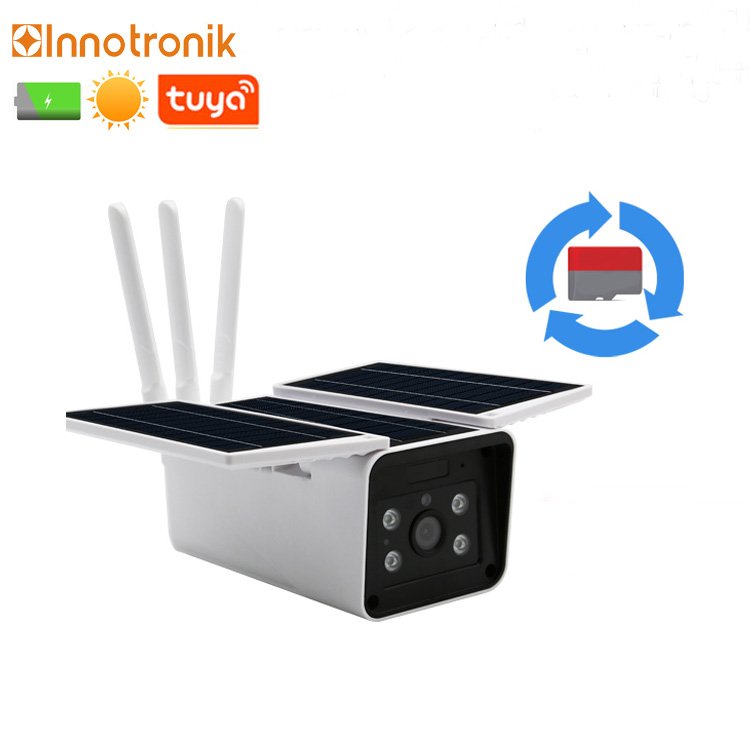 Innotronik 1080P Outdoor Surveillance Network Solar Camera GSM Power Rechargeable System Security Mini Wireless Wifi Solar Cam