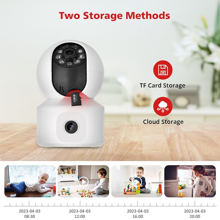 LEVOFAST Hot Sales ICSEE Indoor WiFi security Home Dual Lens 4MP Human Motion Tracking CCTV IP security Network Camera