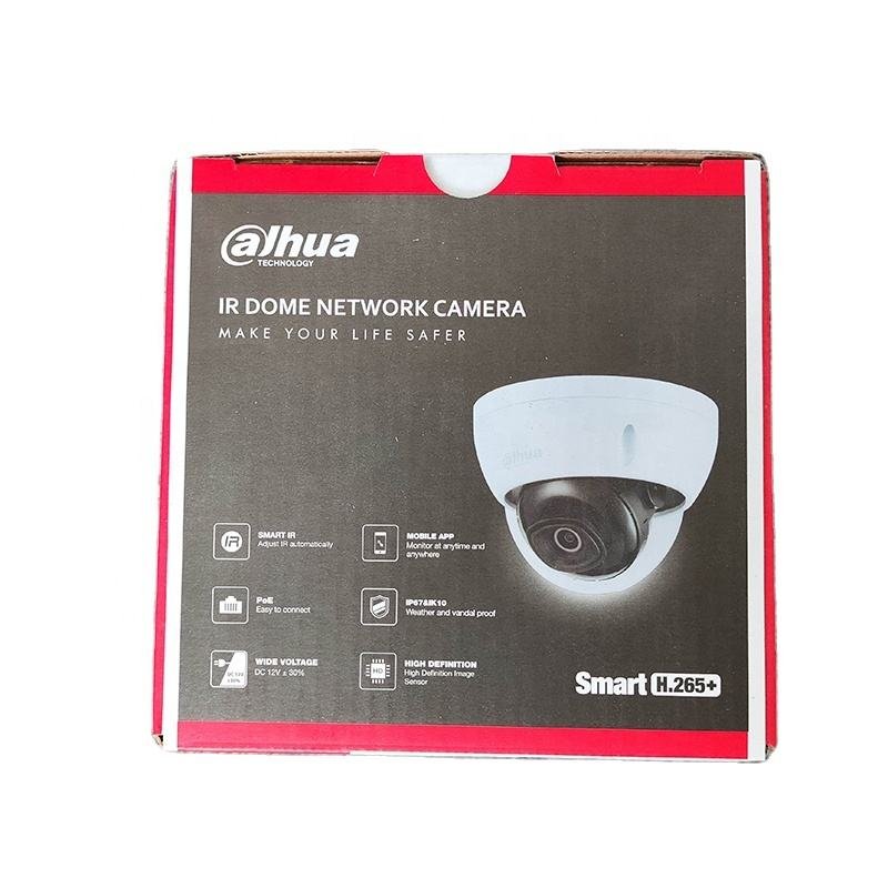 Dahua 2MP Lite IR Indoor Dome Network Camera IPC-HDBW2230E-S-S2 IK10 Fixed-focal Motion Detection IP67 Outdoor Use PoE AI NVR