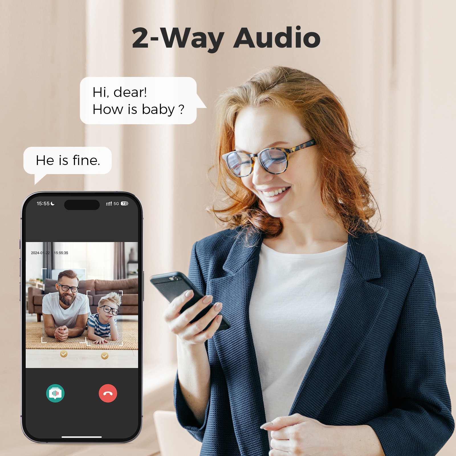 Arpha B01 Baby Monitor Child Monitoring Camera