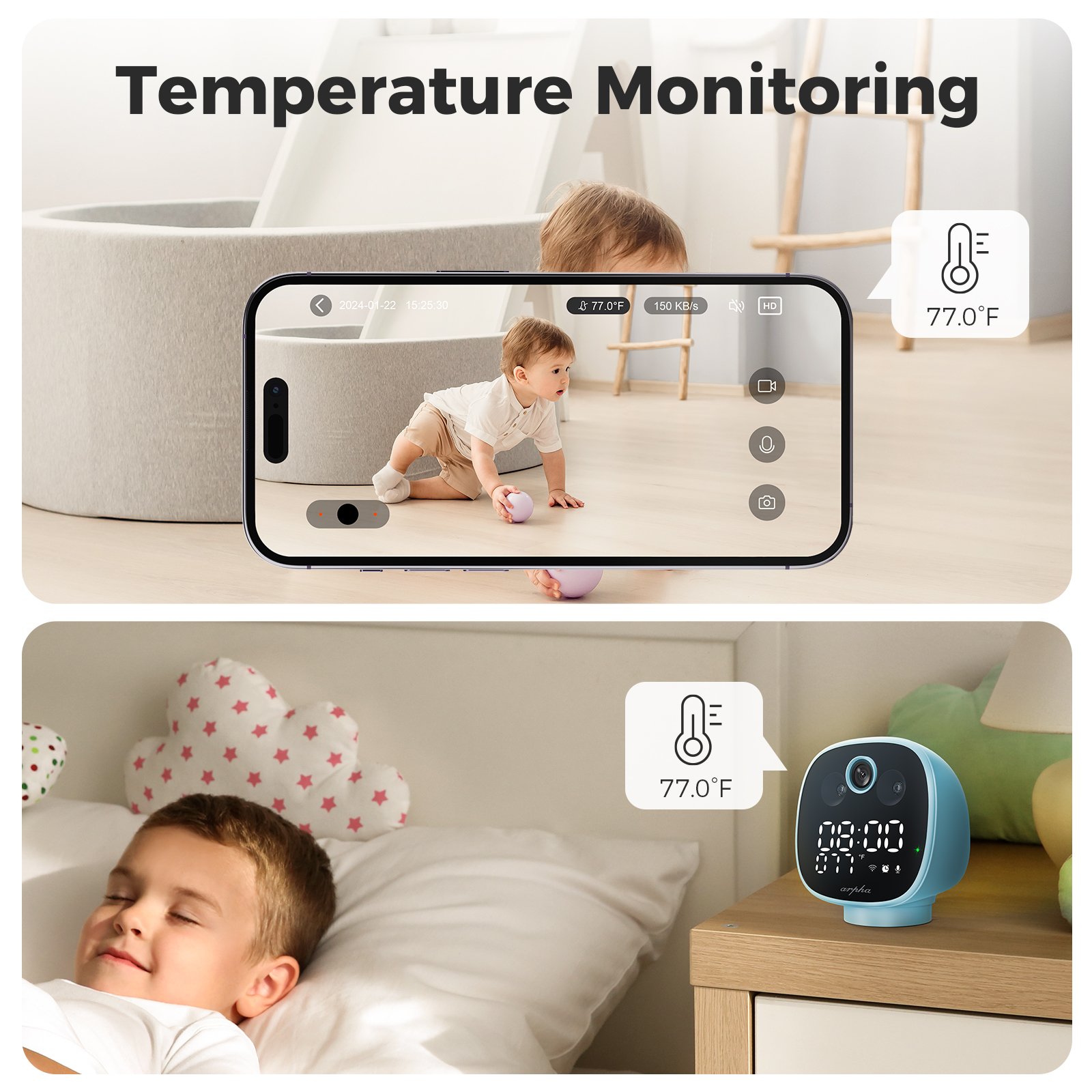 Arpha B01 Baby Monitor Child Monitoring Camera