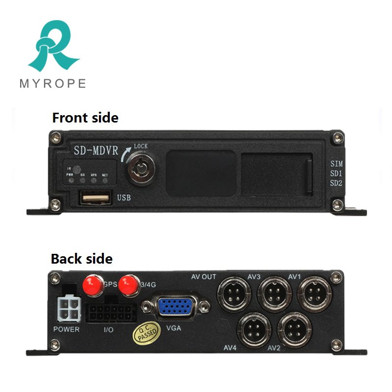 High Quality 4 Channel 1080P Vehicle Mobile Dvr camera Mdvr Mobile DVR Truck GPS Tracker