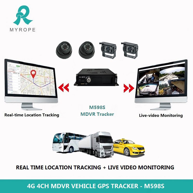 High Quality 4 Channel 1080P Vehicle Mobile Dvr camera Mdvr Mobile DVR Truck GPS Tracker