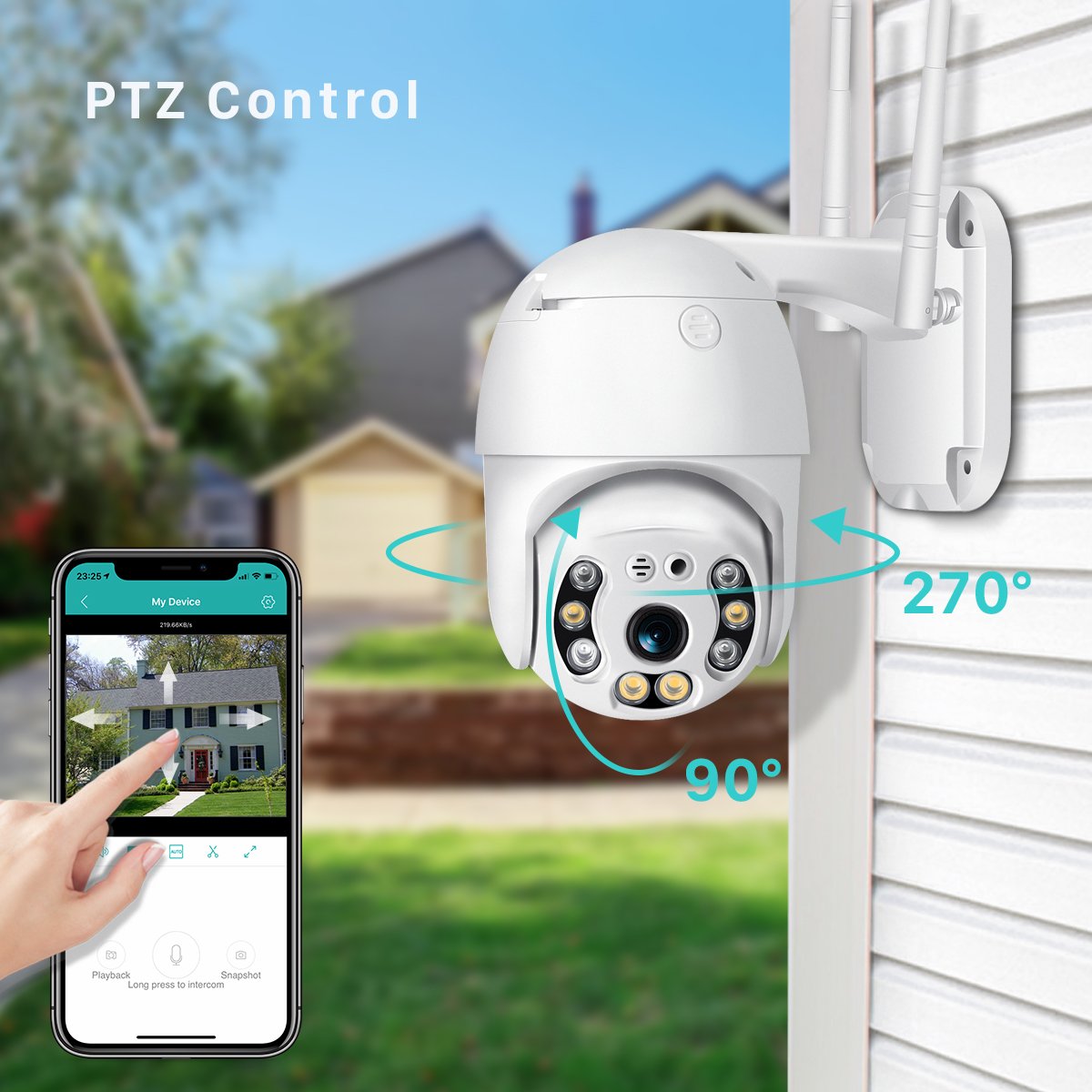 Wistino V380pro 4G Hd 3MP Full Color Night Vision Motion Detection Surveillance Camera Two Way Audio Smart Ptz 4G Camera