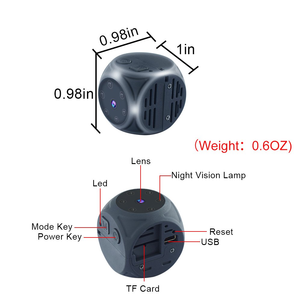 Remote Control Infrared Monitoring 1080P HD Night Vision Wireless WiFi Mini Camera