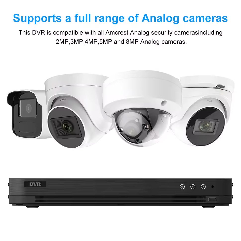 OEM Support 16 Channel DVR Recorder AI Human Vehicle Detection H.265+ Bulit-in 1 SATA MAX 10TB 5-in-1(HDTVI/AHD/CVI/CVBS/IP))