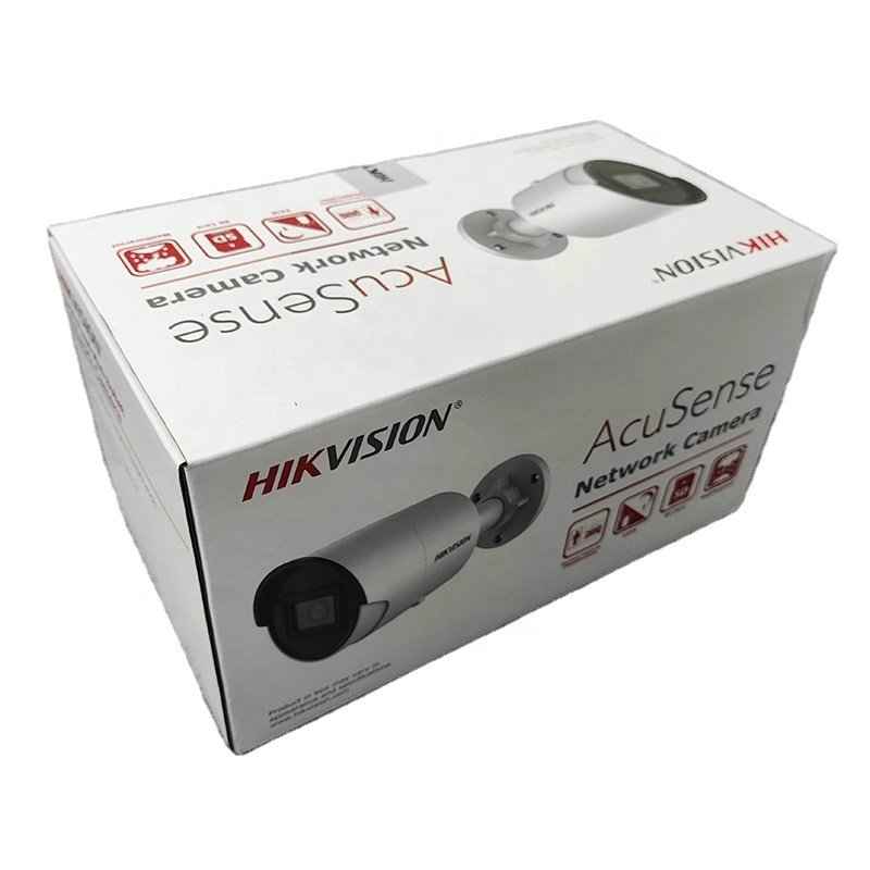 DS-2CD2046G2-IU/SL Original Hik 4 MP AcuSense Strobe Light and Audible Warning Fixed Bullet Network Camera H.265