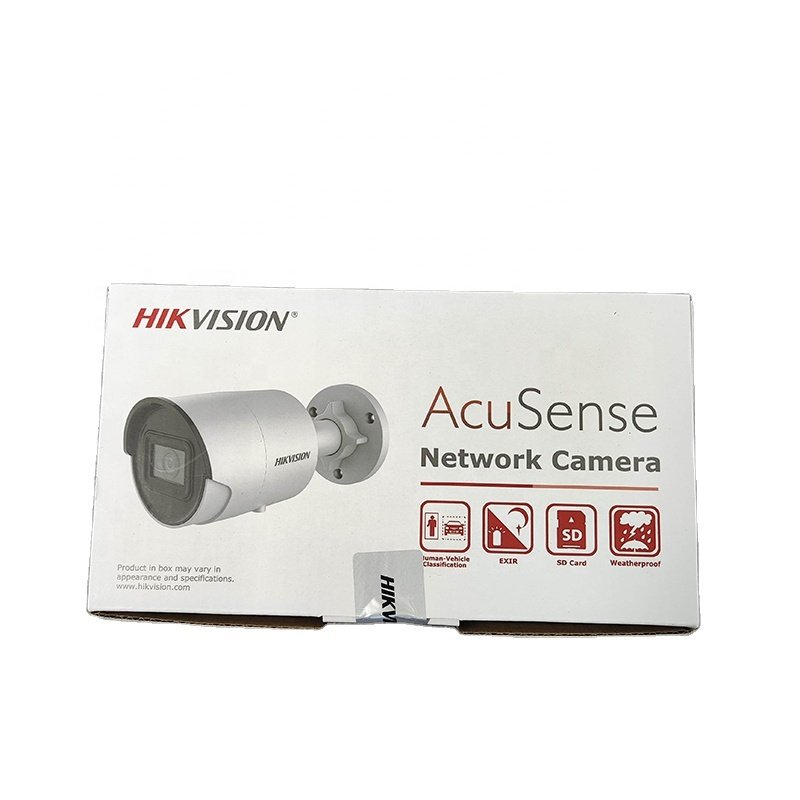DS-2CD2046G2-IU/SL Original Hik 4 MP AcuSense Strobe Light and Audible Warning Fixed Bullet Network Camera H.265