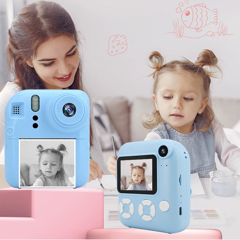 2024 Merry Christmas New Year Gifts Children's Camera Gift Wholesale Mini Cameras Kids Digital Instant Printing Camera