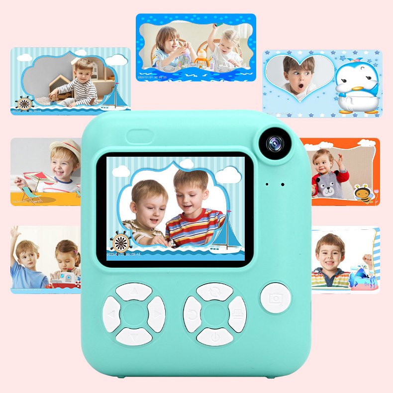 2024 Merry Christmas New Year Gifts Children's Camera Gift Wholesale Mini Cameras Kids Digital Instant Printing Camera