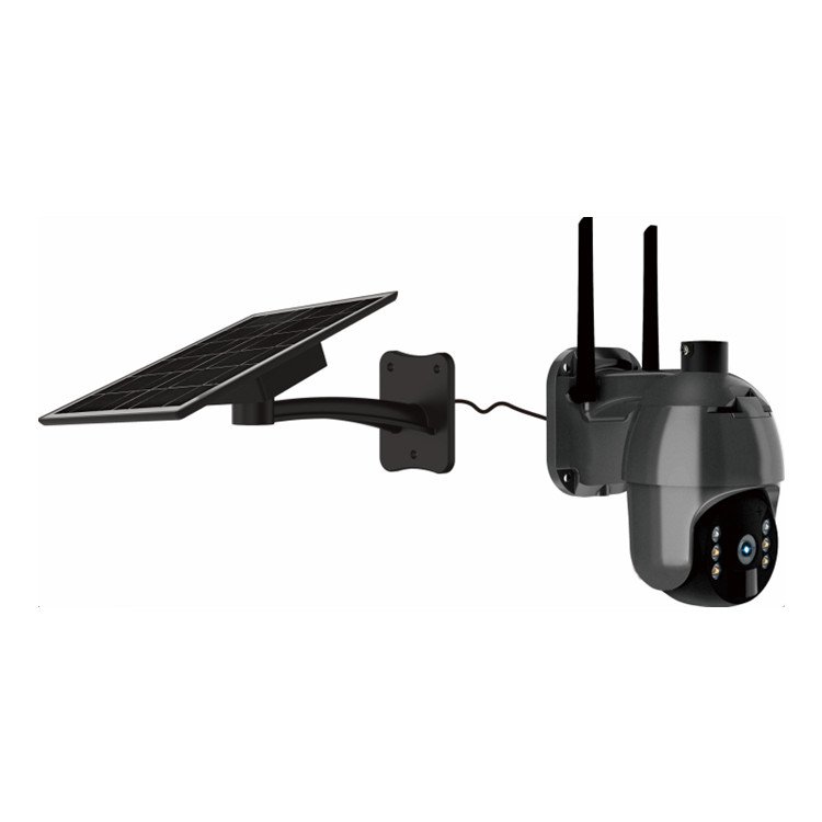 8W Solar Panel Power Rechargeable Battery Video Surveillance Wireless PTZ Network Camera WiFi Ubox 2MP 4MP Solar IP Camera