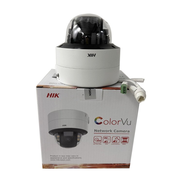 Hik vision 4MP 8MP Smart Hybrid Light ColorVu Motorized PTRZ Varifocal Dome Network Camera DS-2CD2747G2H-LIPTRZS
