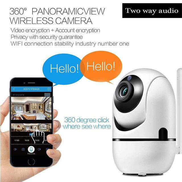 2024 New Home Security Wireless IP Video Cameras App Control HD Night Vision Yellow Man Kids Monitor Mini Smart CCTV Wifi Camera