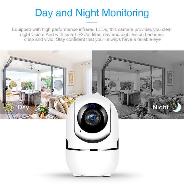 2024 New Home Security Wireless IP Video Cameras App Control HD Night Vision Yellow Man Kids Monitor Mini Smart CCTV Wifi Camera