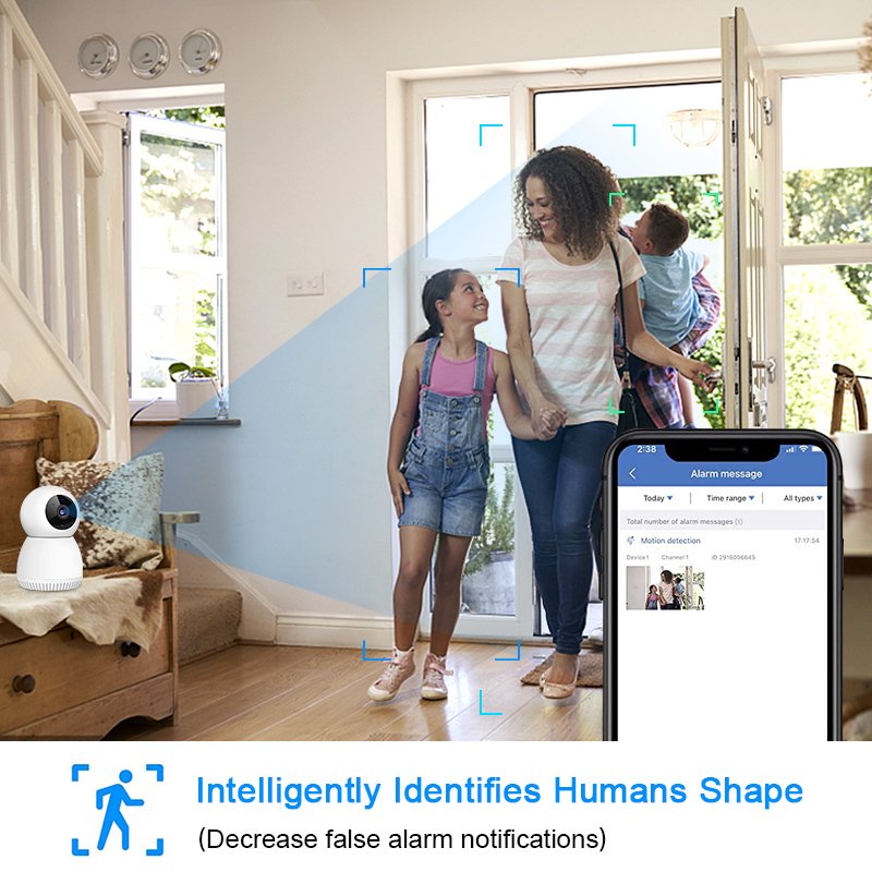 1080P Smart Wireless Home CCTV Mini Camera IP Monitor Infrared Night Vision Security Camera