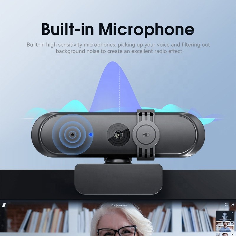 Anywii OEM hd 1920*1080P Usb Web Camera Fixed focus CMOS 30fps 2 Mega Video Camera for Online Teaching Analog microphone Webcam