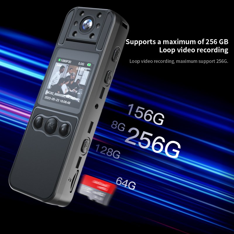 Pocket Body Worn Recorder 1.3'' Screen body camera Mini Portable recorder Multiful using audio video recording