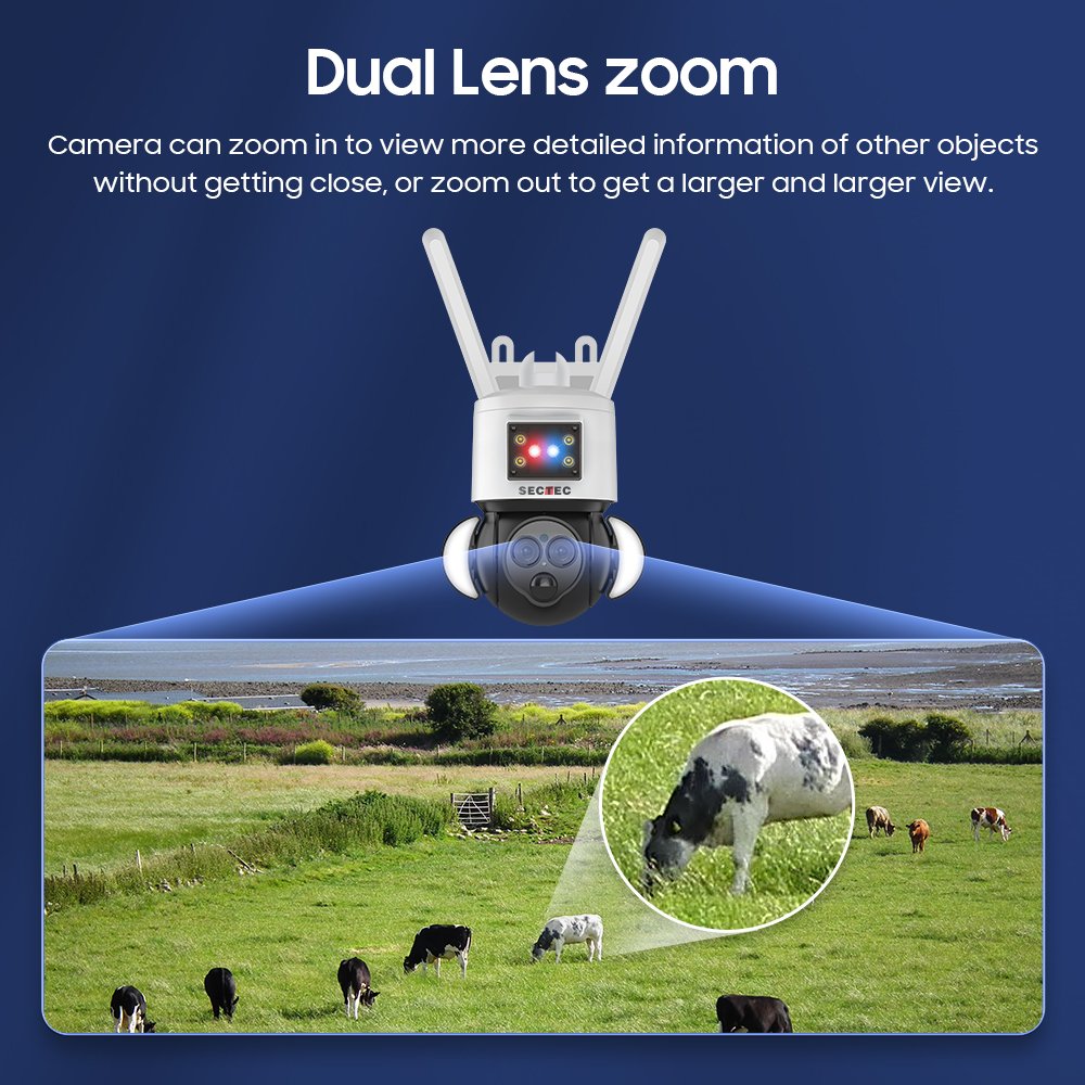 6MP 12X Zoom Low Power 360 Web Ptz Outdoor 20W Solar Panel Night Vision Security Camera System Waterproof Network Camera