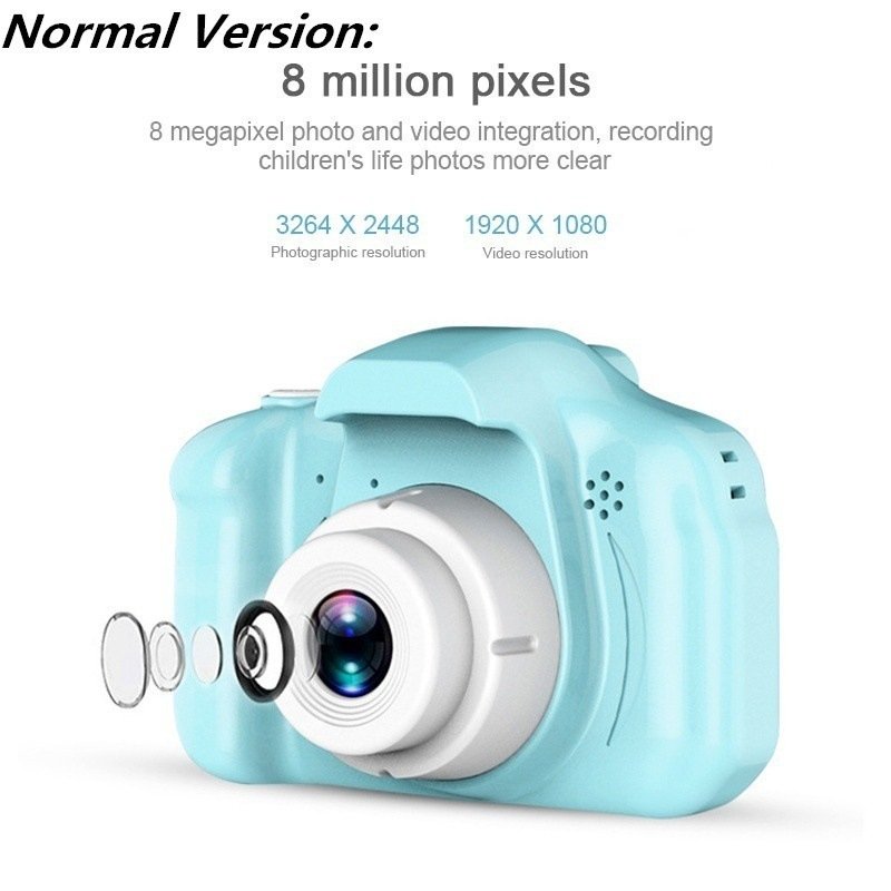 X604 Kids Camera Mini Hd Screen 1080p Projection Video Camera Toys Children Baby Gifts Birthday Digital Children Camera