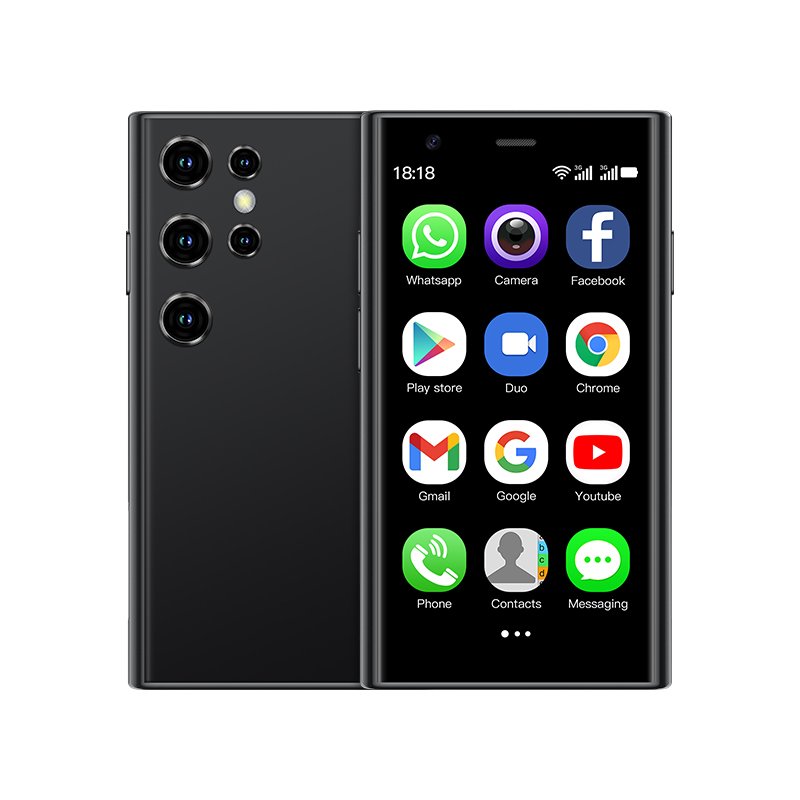 Hot selling mini phone S24 dual card quad core with Google Store Android 9.0 smart 4G mini mobile phone
