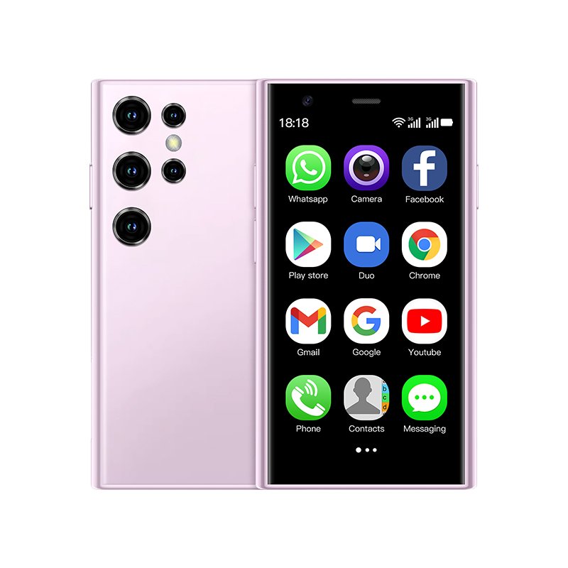 Hot selling mini phone S24 dual card quad core with Google Store Android 9.0 smart 4G mini mobile phone