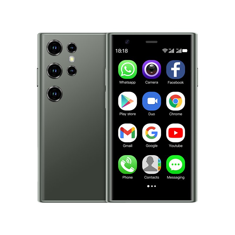 Hot selling mini phone S24 dual card quad core with Google Store Android 9.0 smart 4G mini mobile phone