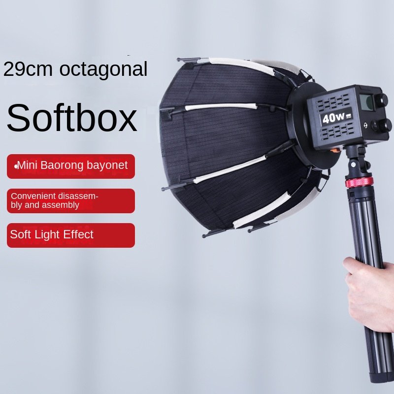 Speedlite mini bowen mount 11.8"/30cm Mini Softbox Quick Release & Fold Soft Box Bowens Mount with Speedlight Bracket