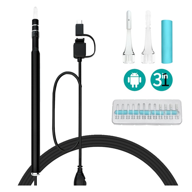 Portable Visual Electric Smart Electric Wifi Mini Ear Wax Removal Cleaner Kit With Camera Wireless Otoscope