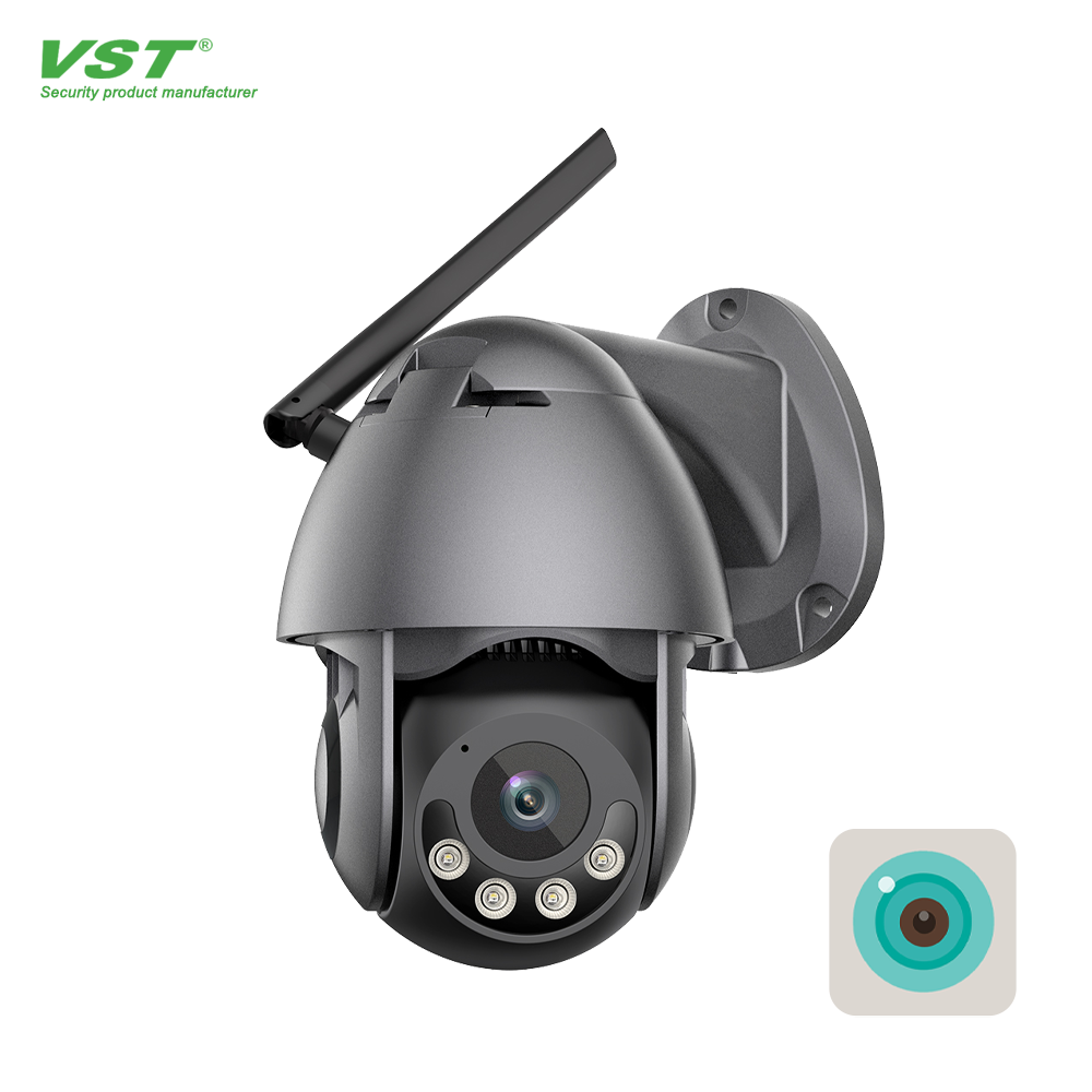 ICSEE 4MP Wifi CCTV IP Dome Camera Silver Black PTZ Night Vision 50M Indoor Network Security 2.4G Motion Detection Outdoor Cloud