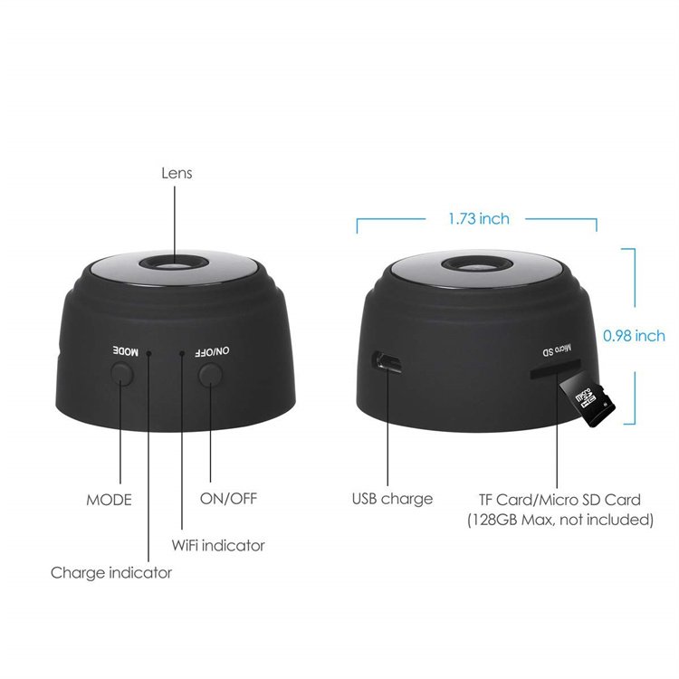 6 A9 Mini Camera Wifi DH Night Viewing Wireless Indoor Outdoor IP Magnetic Home Security Network Video Digital Camera A9