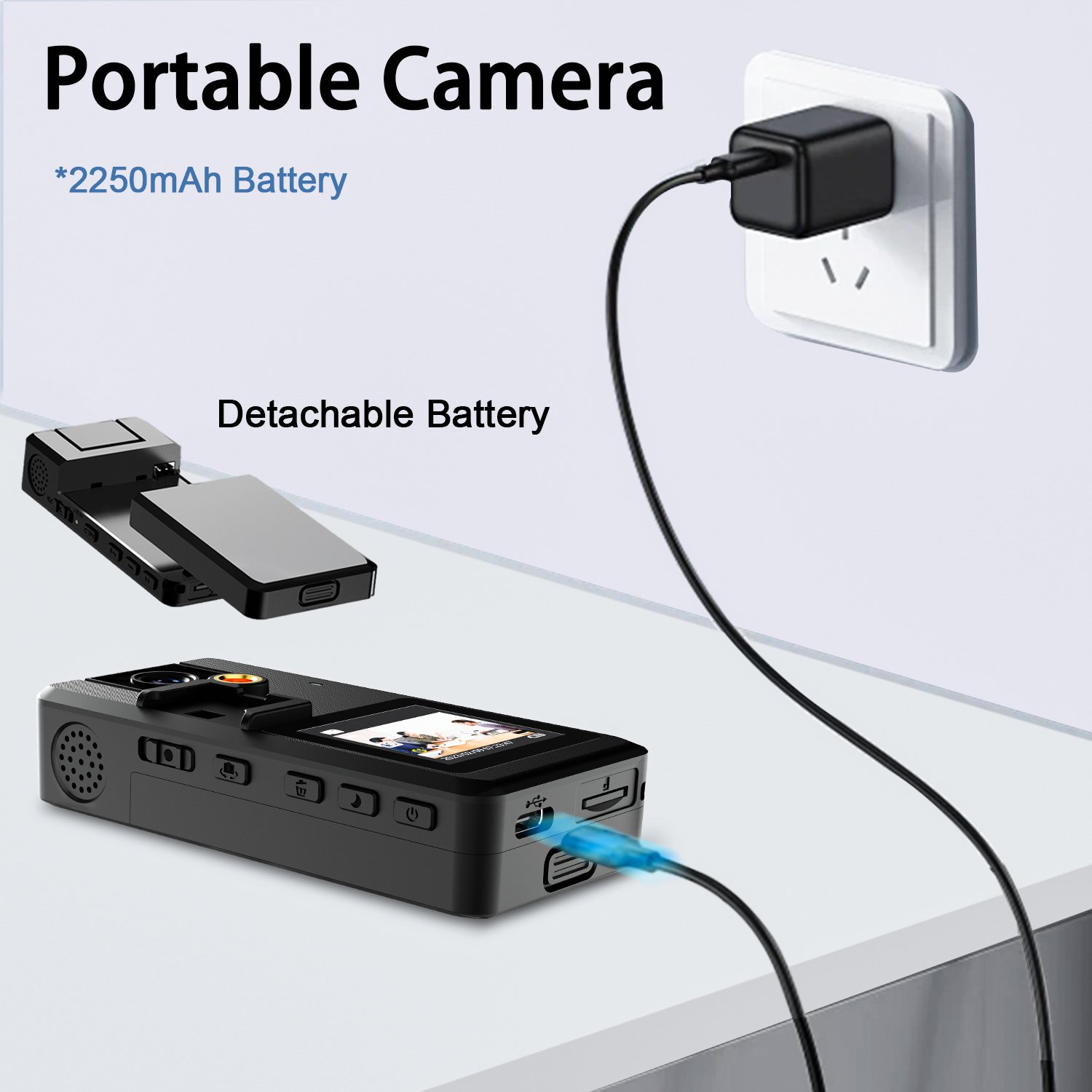 A53 1080P Night Vision Infrared Recording Mini Camera With 180 Rotating Camera Motion Detection With Replaceable Battery
