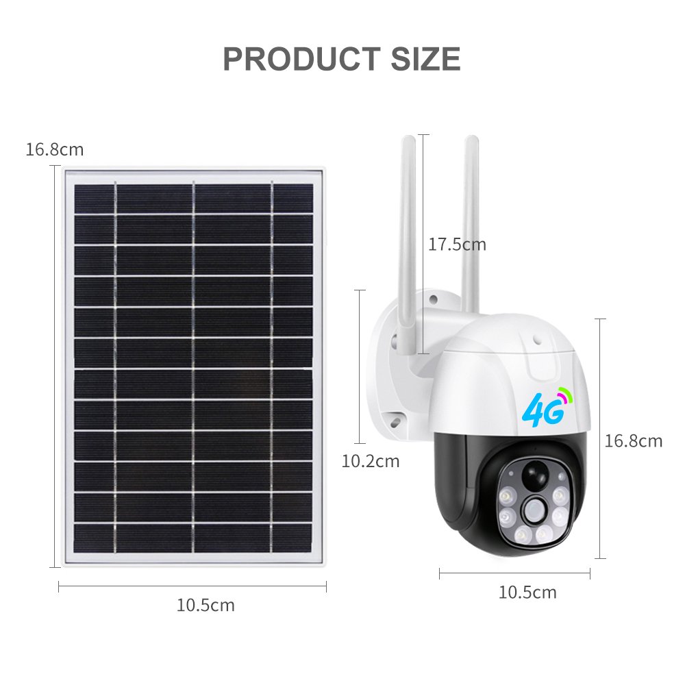 V380 3MP Low Power Icsee PIR Wireless 360 Web Ptz Outdoor 4G Solar Ip Wifi Security Camera System Cctv Network Camera