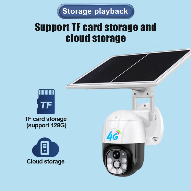 Wireless Camera System Security WIFI CCTV Solar Camera Solar PTZ V380 Outdoor 3MP 2MP 4G with SIM Card IP 4G Network Comera 8W