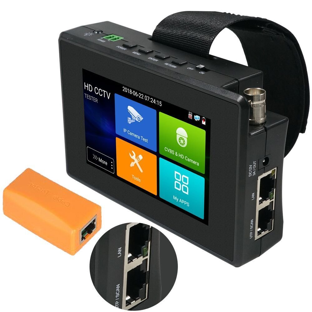 5 In 1 Cctv Tester Ipc1800Adh Plus Support 1080P 3Mp 4Mp 5 Megapixel Ahd Tvi Cvi & Cvbs Analog Camera