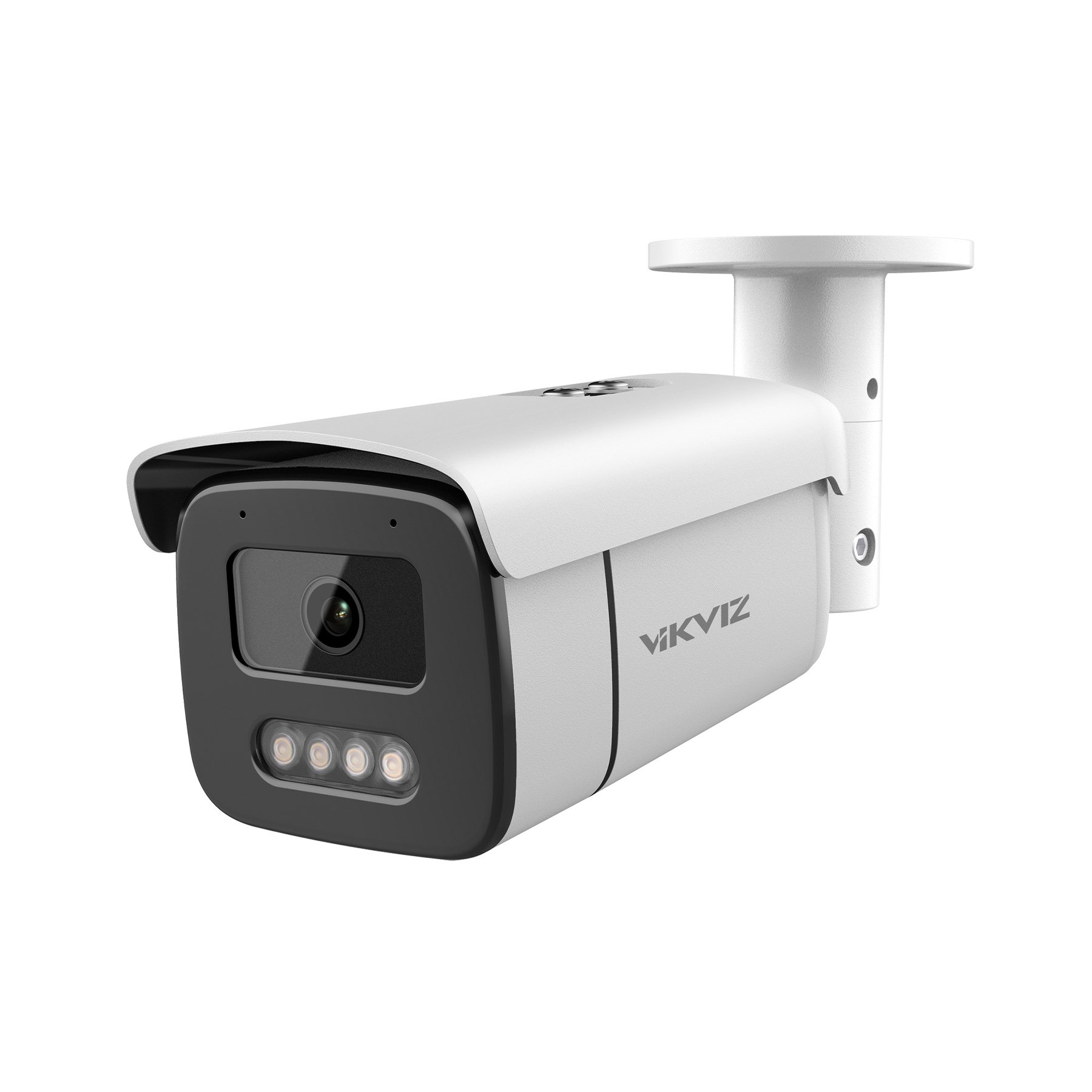 VIKYLIN Colorvu Dual Light PoE IP Turret Camera Indoor Outdoor IP67 Waterproof with AI detection & Smart dual light & Microphone