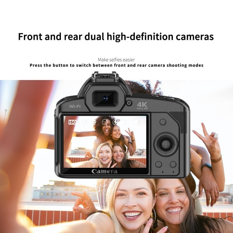 Hot New Dual-camera Night Vision 64 Million Pixel 4K video High-definition WIFI Digital Camera Without Memory Card for TIKTOK