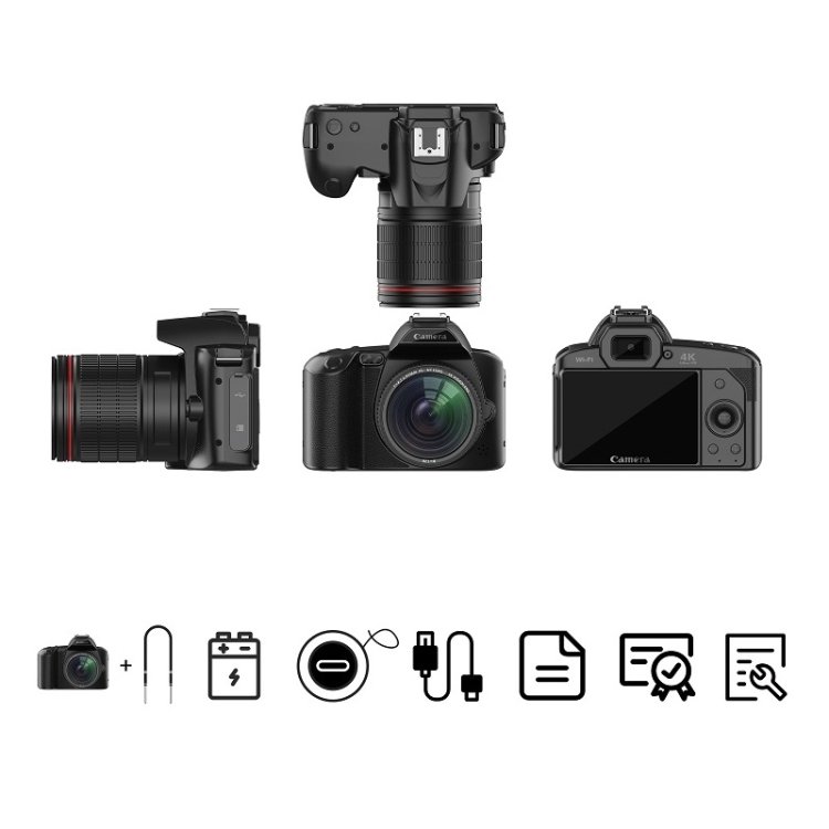 Hot New Dual-camera Night Vision 64 Million Pixel 4K video High-definition WIFI Digital Camera Without Memory Card for TIKTOK