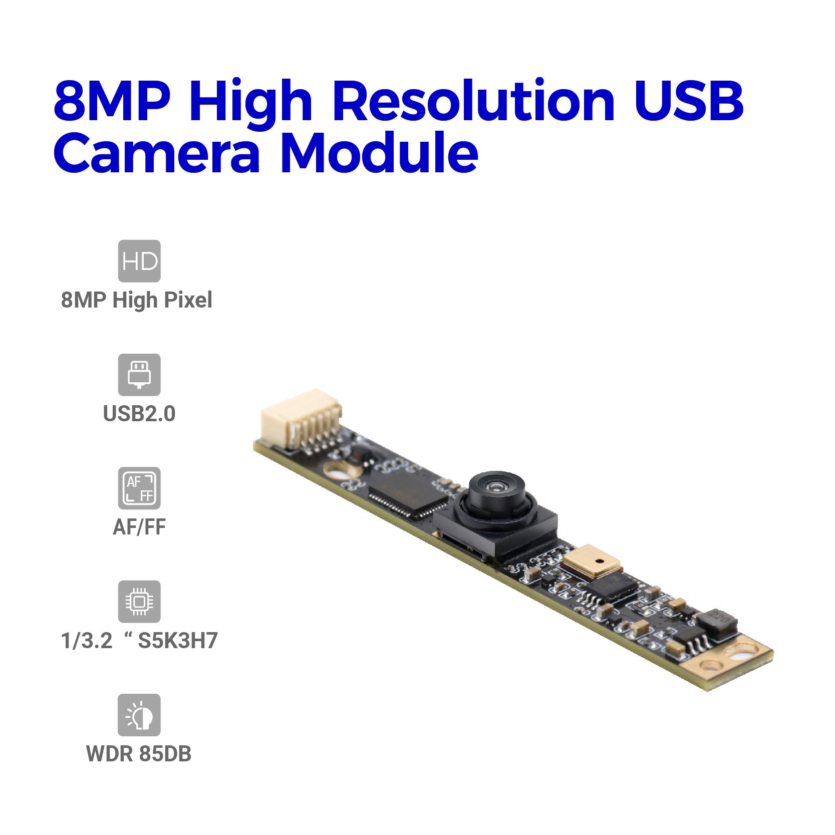 Autofocus Camera Module for Face Matching OCR Components High-end Customized 4K Mini Camera Full HD Free Driver,plug and Play