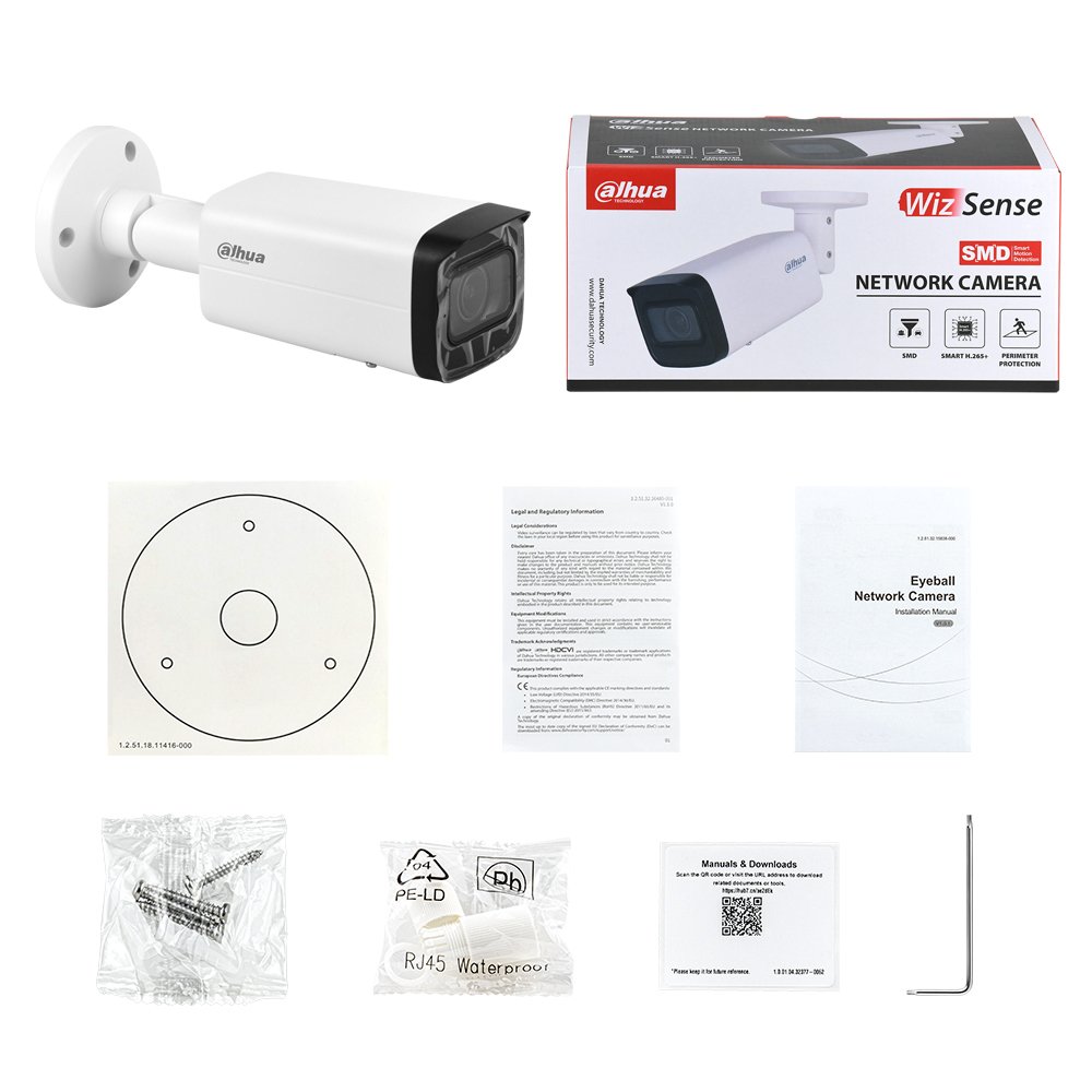 Wholesale DAHUA IPC-HFW2441T-ZAS 4MP IR Vari-focal Bullet WizSense Network Camera