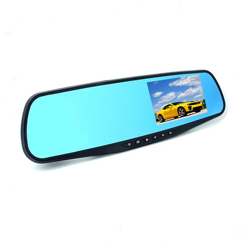 1080P HD CE certification 4.3 Inch Car Black Box Dual Lens Video Recorder Dash Cam Rearview Mirror Car Camera