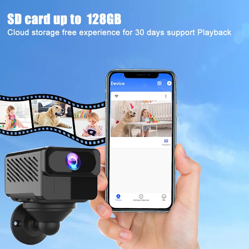 Hd 1080p Mini Camera Portable Small Cam With Night Vision Indoor Security Camera For Home And Office