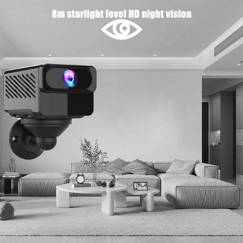 Hd 1080p Mini Camera Portable Small Cam With Night Vision Indoor Security Camera For Home And Office