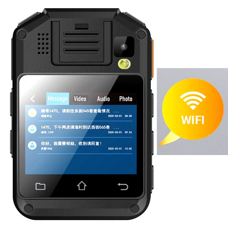 High Quality 4G Portable Bodycamera 48MP Image 2.0 Inch Display Analog Camera Cop Security Body Worn Camera with WiFi and GPS