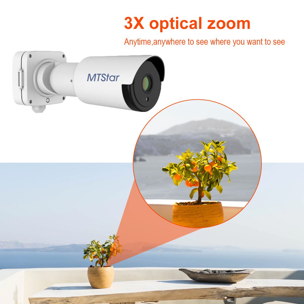 Super HD 4k Super WDR 120DB Starlight sony IMX334 sensor motorized Zoom 8MP AHD/SDI Security Camera with junction box