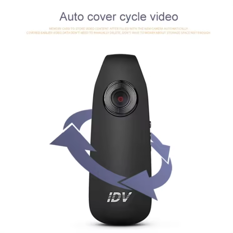 Mini Body Camera Night Version 140 Wide Angle PIR Cameras Pocket Back Clip Nanny Camera HD 1080P 10Hours Working