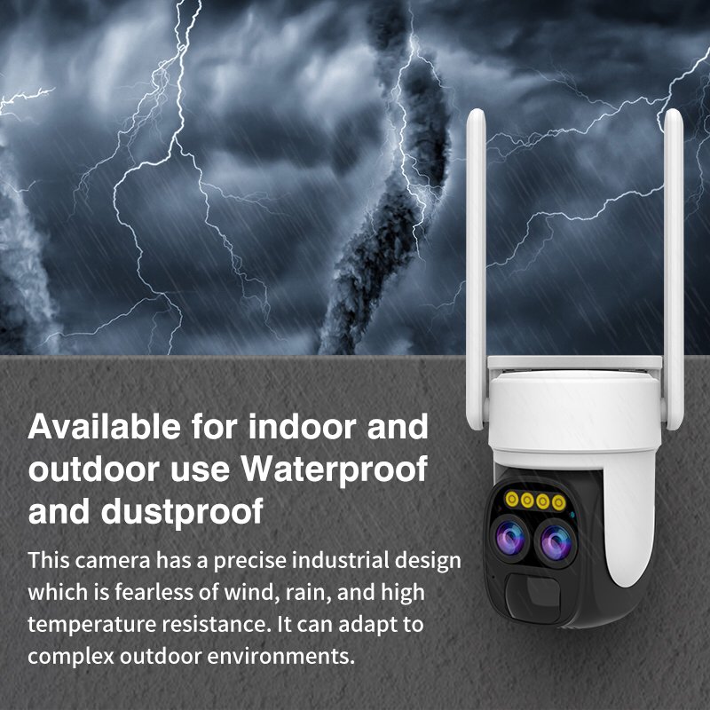 CB67D Vietnam Wholesale OKAM PRO 6MP Outdoor Security PTZ Wifi Camera Dual Lens Home Speed Dome CCTV IP 4G Solar Powered Network