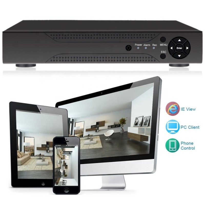 AHD DVR Colorful Night Vision Camera Plastic Full Color Surveillance Systems 4CH 1MP 2MP DVR CCTV Camera System